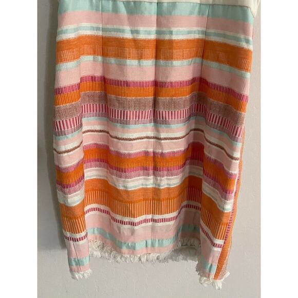 Hutch Dress 4 Kalyn Halter Fringe Skirt Ivory Embroidered Stretch Anthropologie - Picture 9 of 10